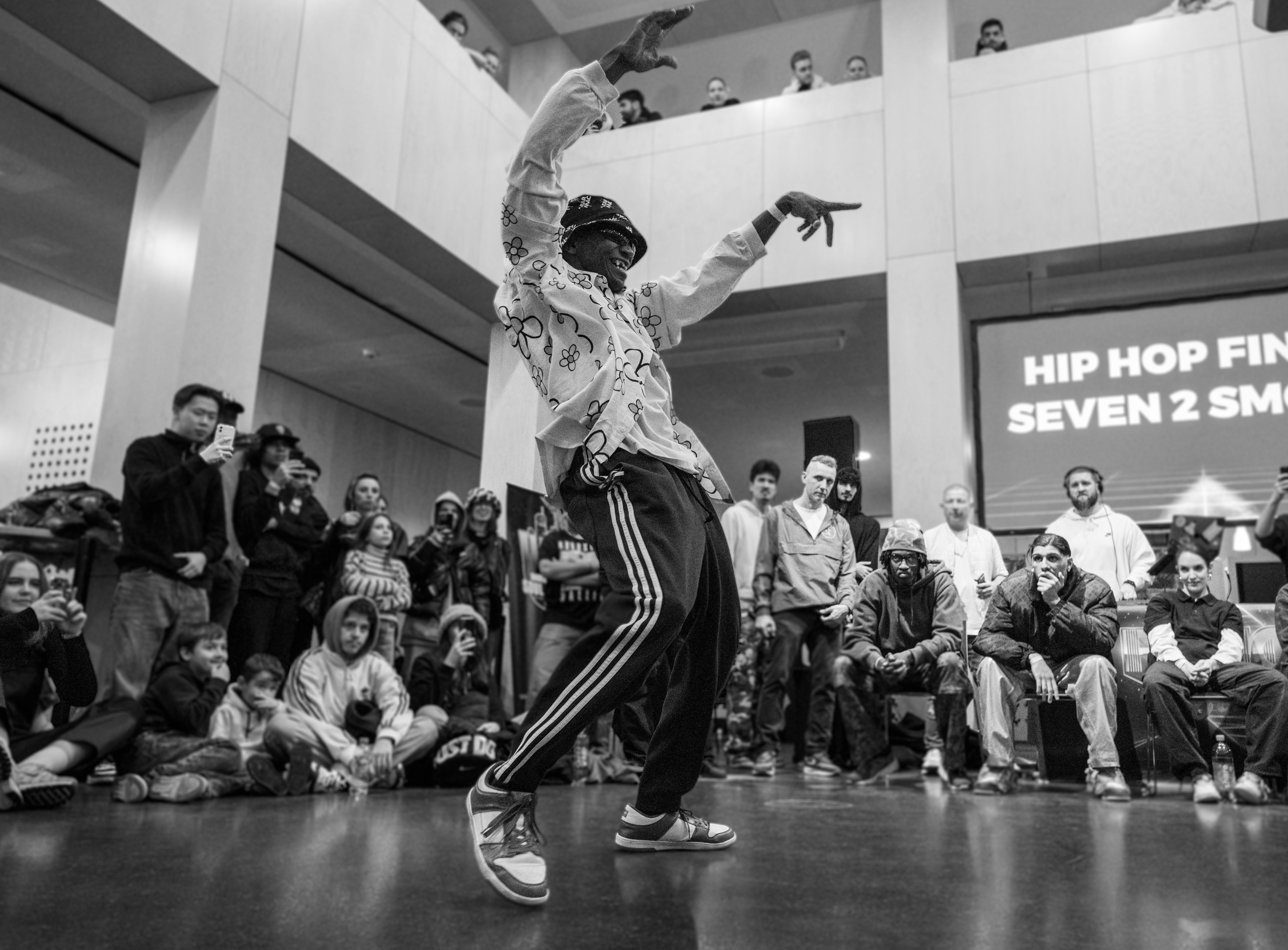 Elder Hip Hop Dancer with a Fresh Outfit Winning a contest